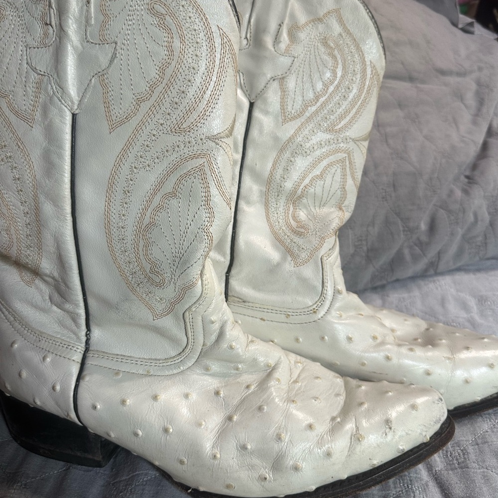 White Western Cowboy Boots